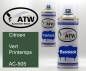 Preview: Citroen, Vert Printemps, AC-505: 400ml Sprühdose + 400ml Klarlack - Set, von ATW Autoteile West.